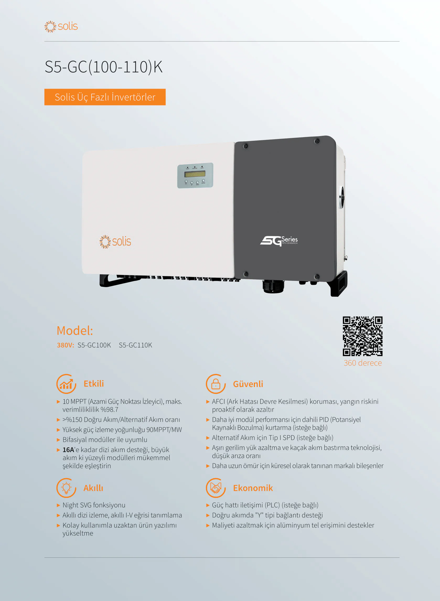 Solis S5-GC(100-110)K Three-Phase Inverters